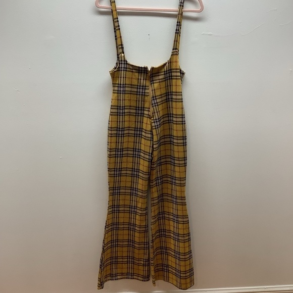 Goodtimes USA Size Medium Sleeveless Jumpsuit Back Zipper Closure Flare Bottom - Picture 5 of 8